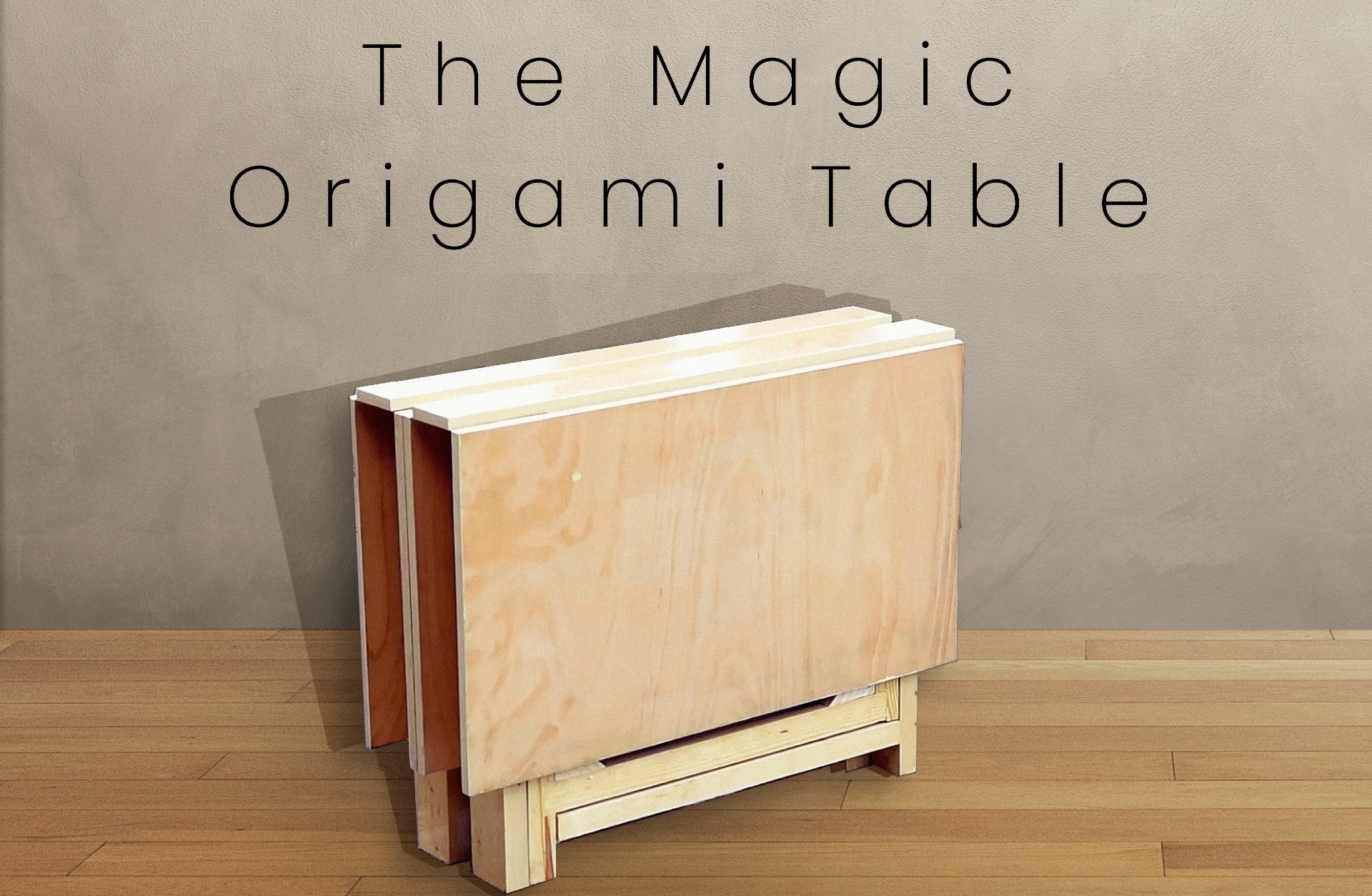 Magic origami dining table